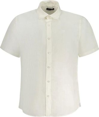 North Sails Heren, Overhemden, Wit, Maat: S Linnen