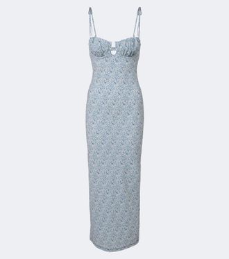 Montce Swim Petal floral maxi dress