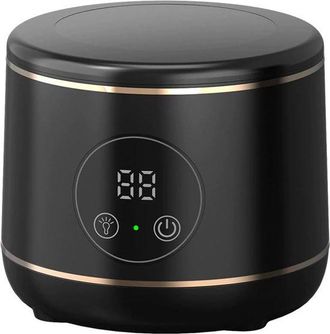 No Brand Limpiador Ultras&oacute;nico - 45 Khz Con L&aacute;mpara Uv - Port&aacute;til - Negro