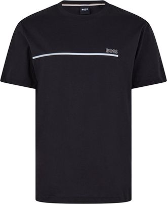 HUGO BOSS Heren Logo Regular T-Shirt (Zwart)
