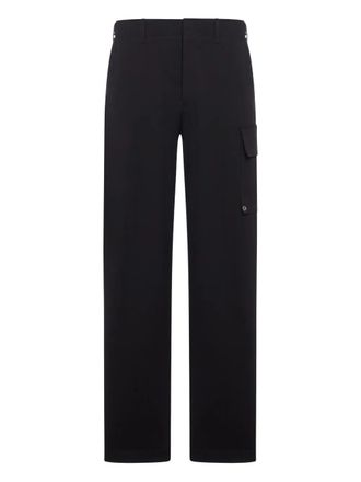 Fendi Pantaloni Cargo In Gabardina Con Maxi Tasca-Uomo