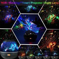 OEM Proyector De Cielo Estrellado Led, Luz Nocturna Para Ni&ntilde;os Y Beb&eacute;s, Proyector De Estrellas Con Conejo Y Caballo Voladores, Negro - Crezuo