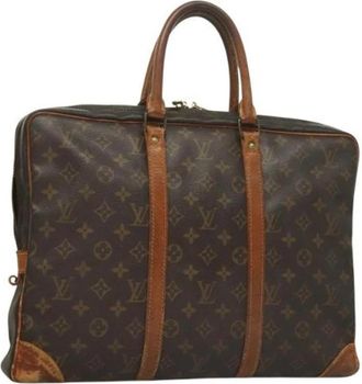 Louis Vuitton Tweedehands Canvas Louis Vuitton tassen - Dames - Vintage Handtas - Bruin - ONE Size - Leer - Vintage