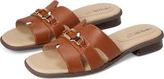 Life Stride Royaltybit Womens Sandals Tan Faux Leather : 6.5 M (B)