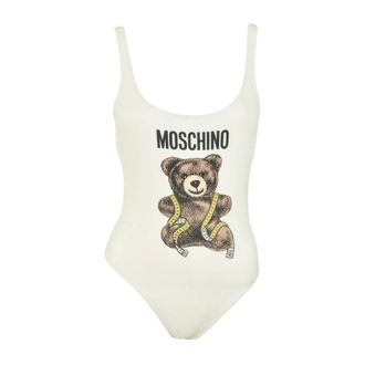 Moschino Badmode, Dames, Wit, XL, One-piece