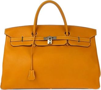 Hermès Borsa a mano Birkin Fjord 45 2000 - Marrone