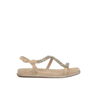 Alma En Pena Alma EN Pena, Schoenen, Dames, Beige, 38 EU, Glanzende Band Sandal
