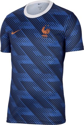 Nike FFF Nike Mens Soccer Short-Sleeve Supporters Top in Blue | JU1494-480