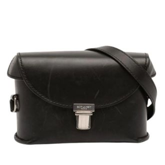 Saint Laurent Pre-owned Vintage Crossbody Tas - Dames - Pre-owned - Zwart - Maat: ONE Size Leer