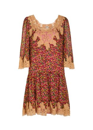 Bode Confetti Floral Silk Mini Dress - Multicoloured 1 - S (UK8-10 / S)