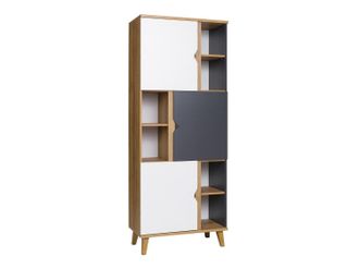 Mirjan24 Mobilier1 - Estanter&iacute;a Etrmoru 129, Con Puertas, Aglomerado Laminado, N&uacute;mero De Puertas: 0, N&uacute;mero De Cajones: 0, 200x80x40cm