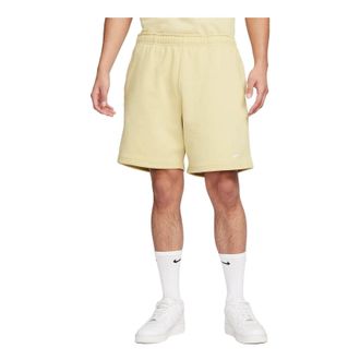 Nike Solo Swoosh Fleece Shorts Yellow DV3056-783