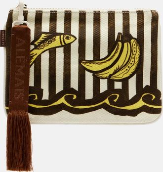 Alemais Al&eacute;mais Mona Mini canvas clutch
