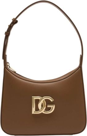 Dolce & Gabbana Shoulder Bags, female, Brown, Size: ONE SIZE 3.5 Shoulder Bag