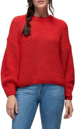 Prana Sunday River Crewneck Sweater in Pikes Red at Nordstrom, Size X-Large