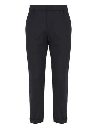 Dondup welt-pocketed cuffed tailored trousers - Blue