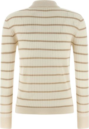 Max Mara Womens Beige Cashmere Polo Shirt