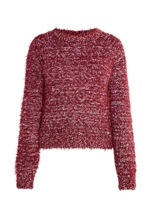 Usha Gebreide trui Dames donkerrood