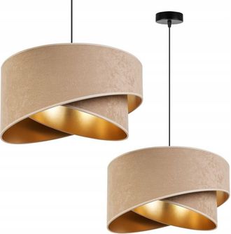 OEM L&aacute;mpara Colgante De Techo L&aacute;mpara De Techo Pantalla De Terciopelo Dorado