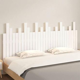 Berkfield Home Wall Headboard White 185x3x80 cm Solid Wood Pine | Size: 185 x 3 x 80 cm