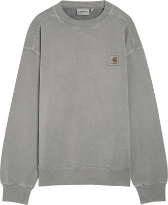 Carhartt Work in Progress Nelson Logo Cotton Sweatshirt - Grey - XL