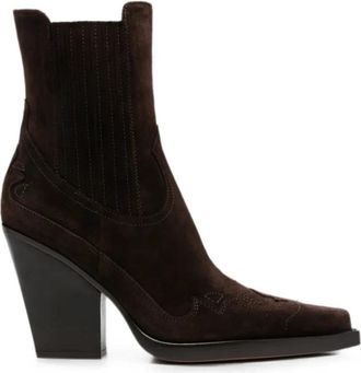 PARIS TEXAS Enkellaarsjes - Dames - Cowboylaarzen - Bruin - 38 EU - Schoenen