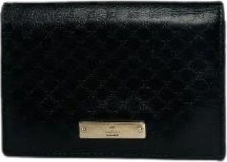 Gucci Pre-owned Wallets, female, Black, Size: ONE SIZE Pre-owned Vintage Leather Wallet