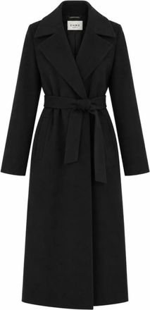 Marella Emmboero Jas - Dames - Jas met riem - Zwart - 2XS - Leer - Jassen