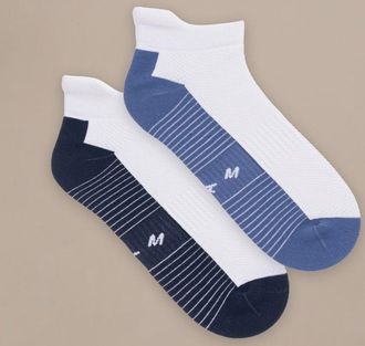 BAM Mens Technical Trainer Running Socks - 2 Pack - Size 8-11 - UK Size 8-11