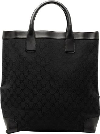 Gucci Pre-owned Tote Bags, female, Black, Size: ONE SIZE Pre-owned Classic Carry Tote