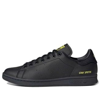 adidas Stan Smith Black Semi Solar Yellow H00326