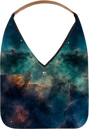 Generic Stars Nebula Reusable Lightweight Grocery Bags - Foldable Into Compact Pouch, Washable & Sturdy, Multipurpose for Shopping and Travel