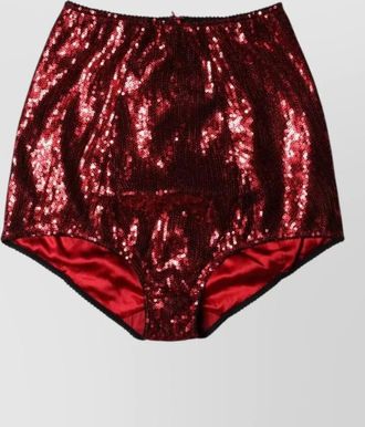 Dolce & Gabbana sequin embellished high-waist short shorts