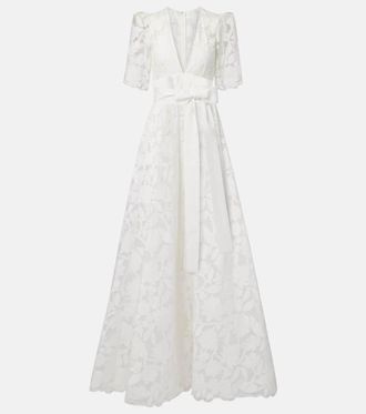 Elie Saab Embroidered floral gown