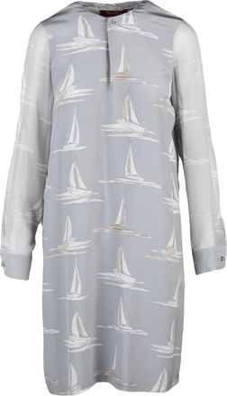 Max Mara Ozieri Abito Dritto - Dames - Shirt Kleedjes - Grijs - S - Kleedjes