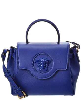 Versace La Medusa Leather Shoulder Bag