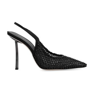 Le Silla Schoenen, Dames, Zwart, 37 EU, Leer, Chanel Gilda pumps