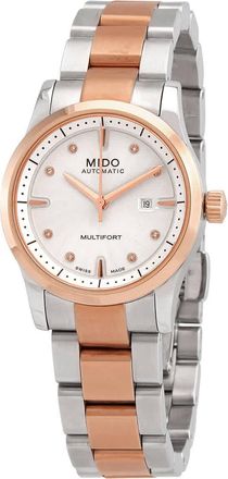 Mido Multifort Automatic Diamond White Dial Ladies Watch M005.007.22.036.00