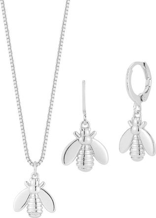 Sphera Milano Plated Necklace/Earring Set