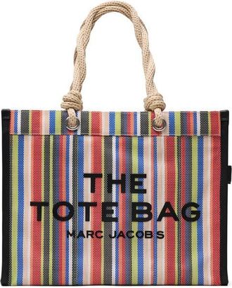 Marc Jacobs The Stripe Mesh Large Tote Bag in Red Multi at Nordstrom
