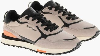 Woolrich Suede RUNNING ASIA Sneakers with Fabric Inserts size 39