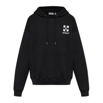 Off-white Hoodies, male, Black, Size: 2XL Small Arrow Skate Hoodie