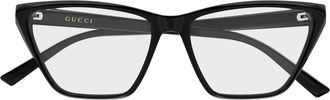 Gucci Cat Eye Frame - Dames - Brillen - Zwart - 56 MM - Accessoires