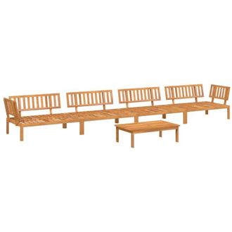 vidaXL Set De Sof&aacute;s De Palets De Jard&iacute;n 5 Pzas Madera Maciza De Acacia Vidaxl
