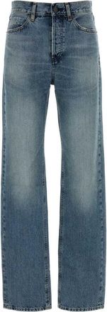 Frame Denim Light Blue Straight High Rise Jeans