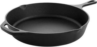 MegaChef 12 Inch Round Preseasoned Cast Iron Frying Pan in Black at Nordstrom