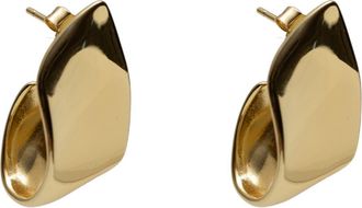 Argento Vivo Wide Molten Ribbon Stud Earrings in Gold at Nordstrom