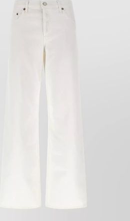 A Gold E low waist loose fit denim trousers