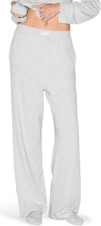 SKIMS Boyfriend Loose Pants in Light Heather Grey at Nordstrom, Size Xx-Small