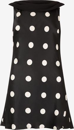 Reformation R&uuml;ckenfries Satin-Minikleid mit Tupfen Jonelle